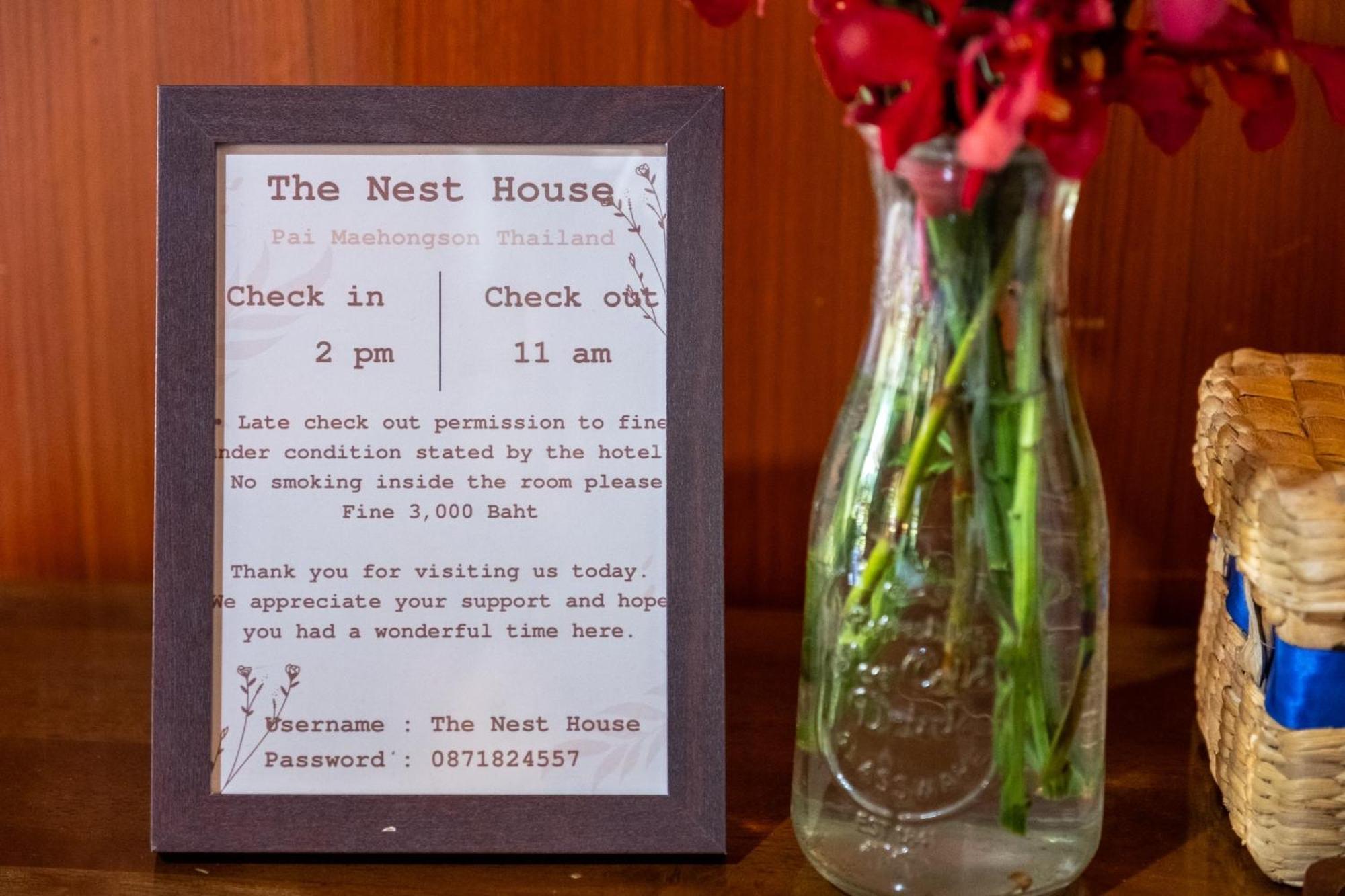 The Nest House Hotel Pai Exterior photo